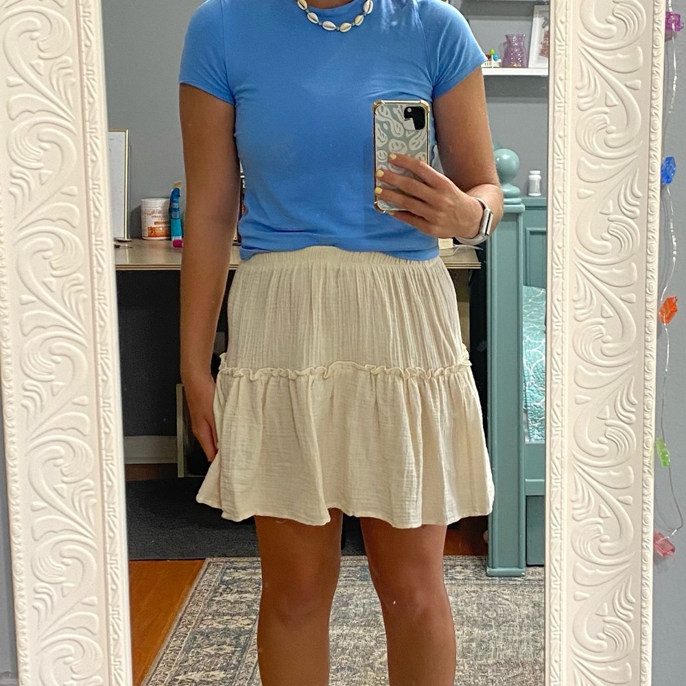 Industry Republic Clothing Cream Skirt